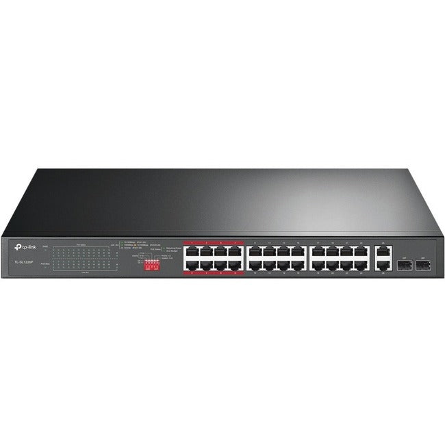 24-Port PoE+ Switch - Unmanaged Ethernet Network Solution | Tecisoft TL-SL1226P