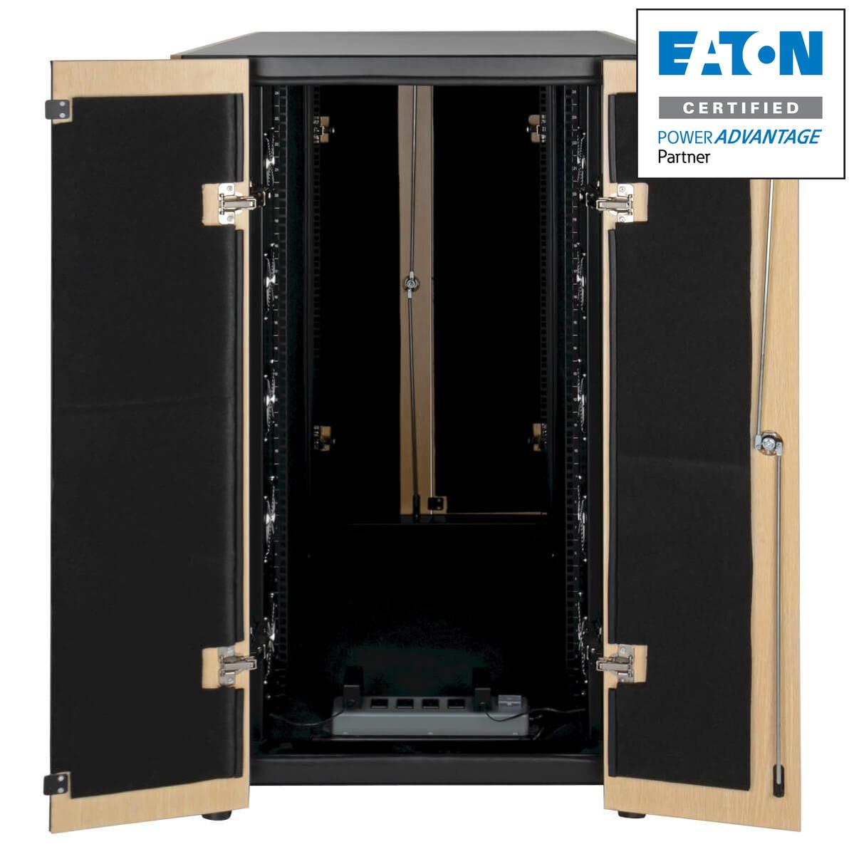 24U Sound Proof Server Rack - Quiet Enclosure with Noise Suppression | Tripp Lite SRQ24U
