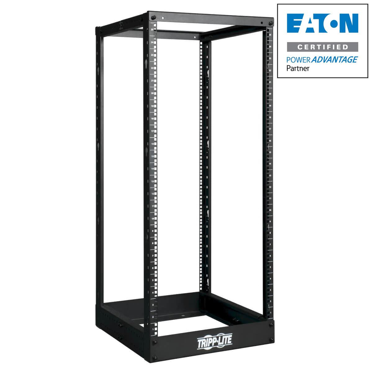 25U SmartRack 4-Post Open Frame Rack - Data Center Server Rack | Tripp Lite SR4POST25
