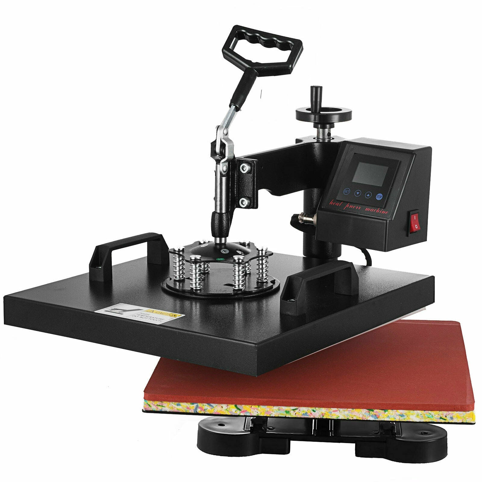 2In1 Combo 15"X15" T-Shirt Hat Heat Press Transfer Printing Machine Swing Away