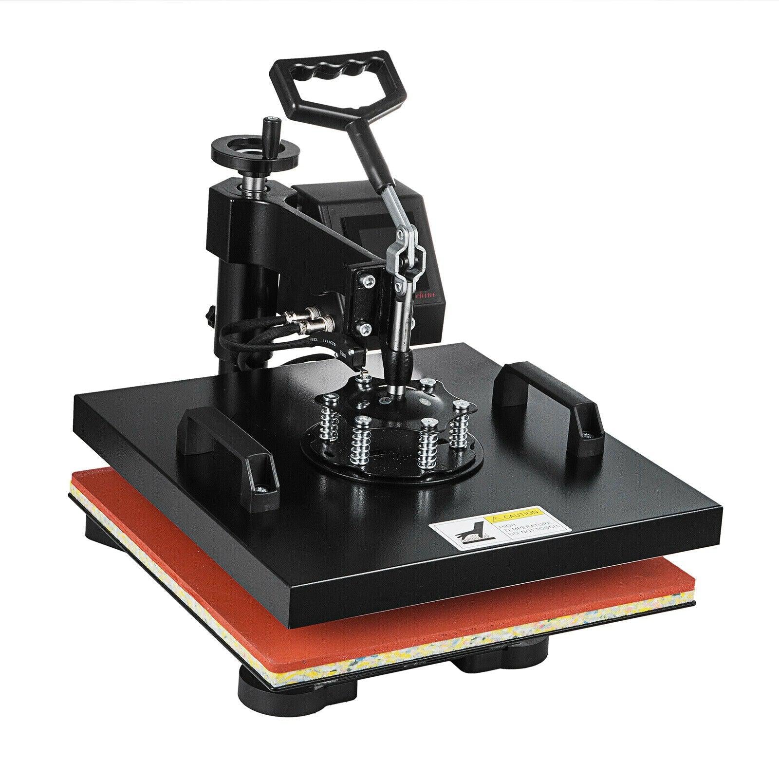 2In1 Combo 15"X15" T-Shirt Hat Heat Press Transfer Printing Machine Swing Away