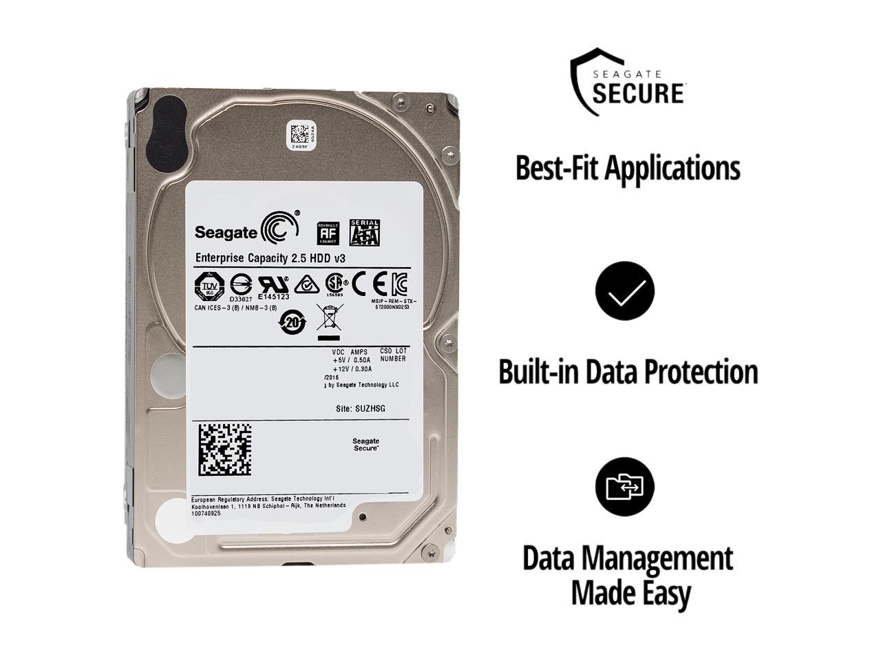 2TB SATA Hard Drive - Enterprise Storage Solution | Seagate Exos ST2000NX0253