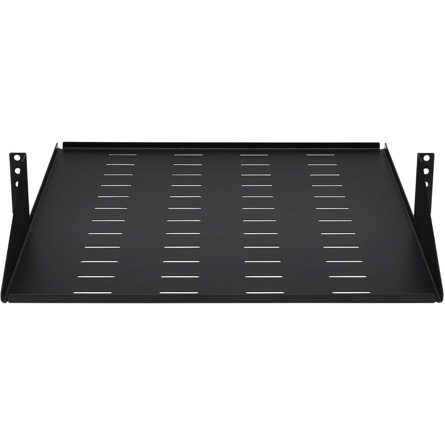 2U Server Rack Shelf - Center-Mounted Steel Rack Storage | Tripp Lite by Eaton SRSHELF2PCENTER