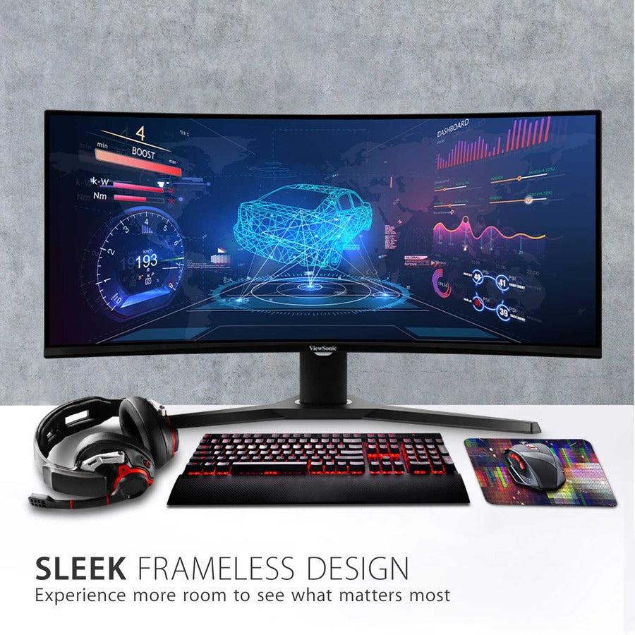 34 Inch Curved Gaming Monitor - 180Hz WQHD Ultrawide Display | ViewSonic VX3418-2KPC