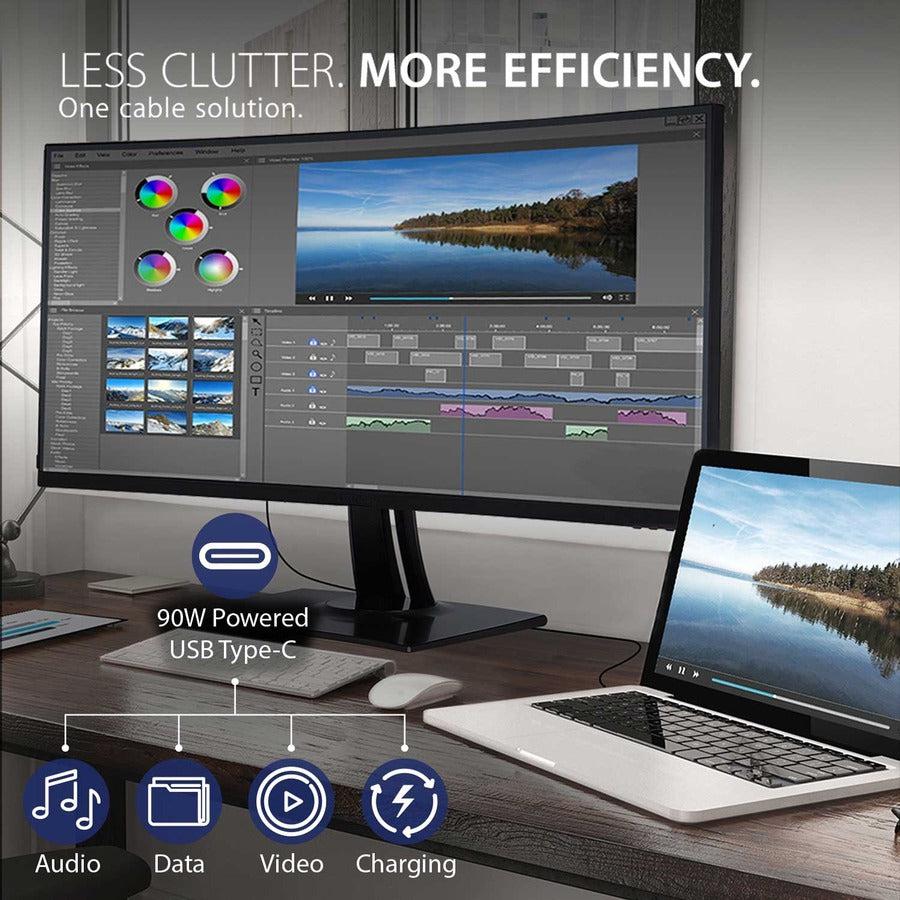 38 Inch Monitor Curved - ViewSonic VP3881a WQHD+ Pantone Validated Professional Display | TecISoft