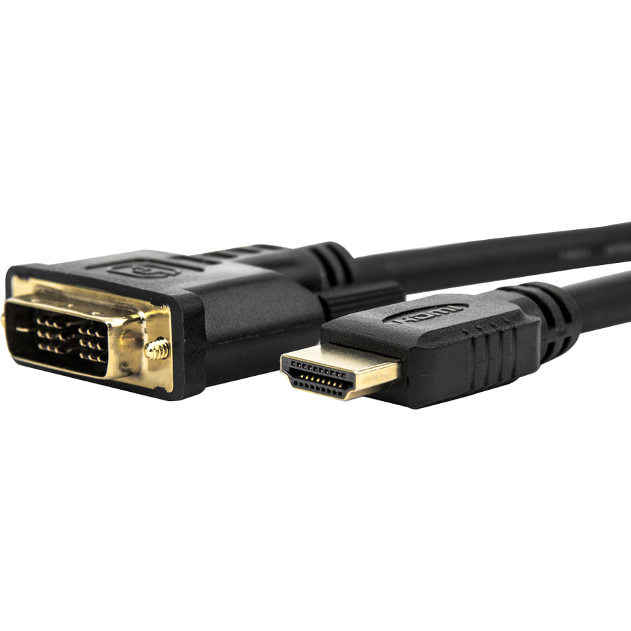 3Ft Hdmi To Dvi-D M/M Cable Dvi,18+1 Gold Plated Shielding Blk