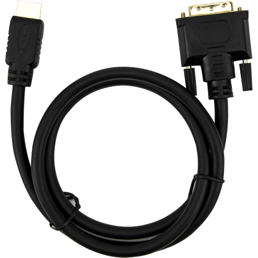 3Ft Hdmi To Dvi-D M/M Cable Dvi,18+1 Gold Plated Shielding Blk