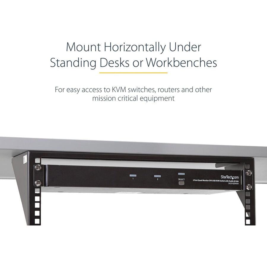 3U 19" Wall Mount Vertical Rack Bracket, Wall Mount Patch Panel RK319WALLV