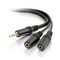 3.5mm Audio Y-Cable Splitter - Stereo Headphone Adapter 6ft | C2G 40427