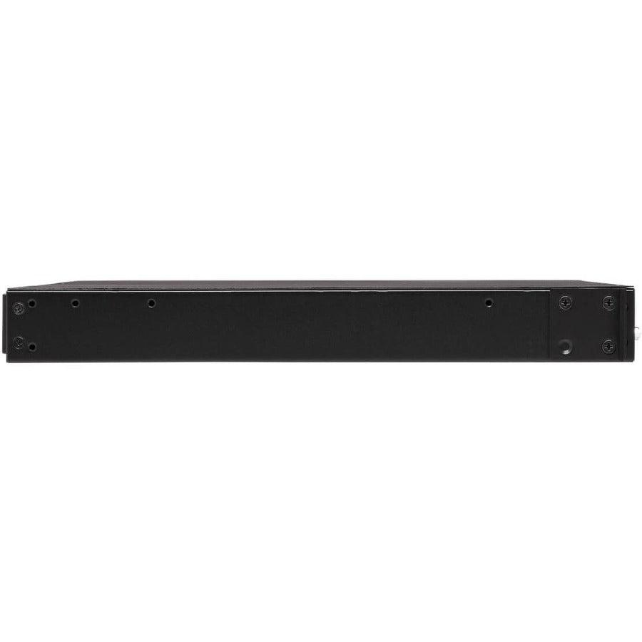 3.8kW Single-Phase Switched Automatic Transfer Switch PDU, Two 200-240V C20 Inlets, 8 C13 & 2 C19 Outputs, 1U, TAA PDUMH20HVATNET