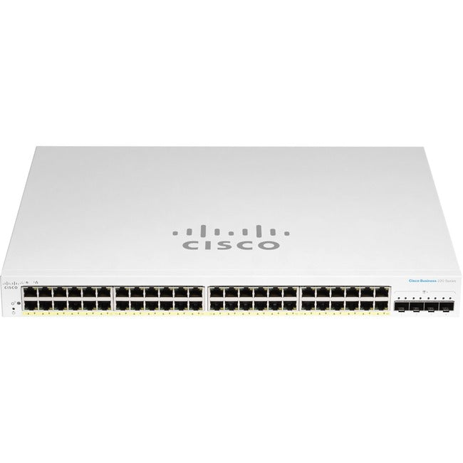 48-Port Smart Switch - Cisco CBS220-48T-4G-NA Gigabit Ethernet Business Switch with Static Routing | TecISoft