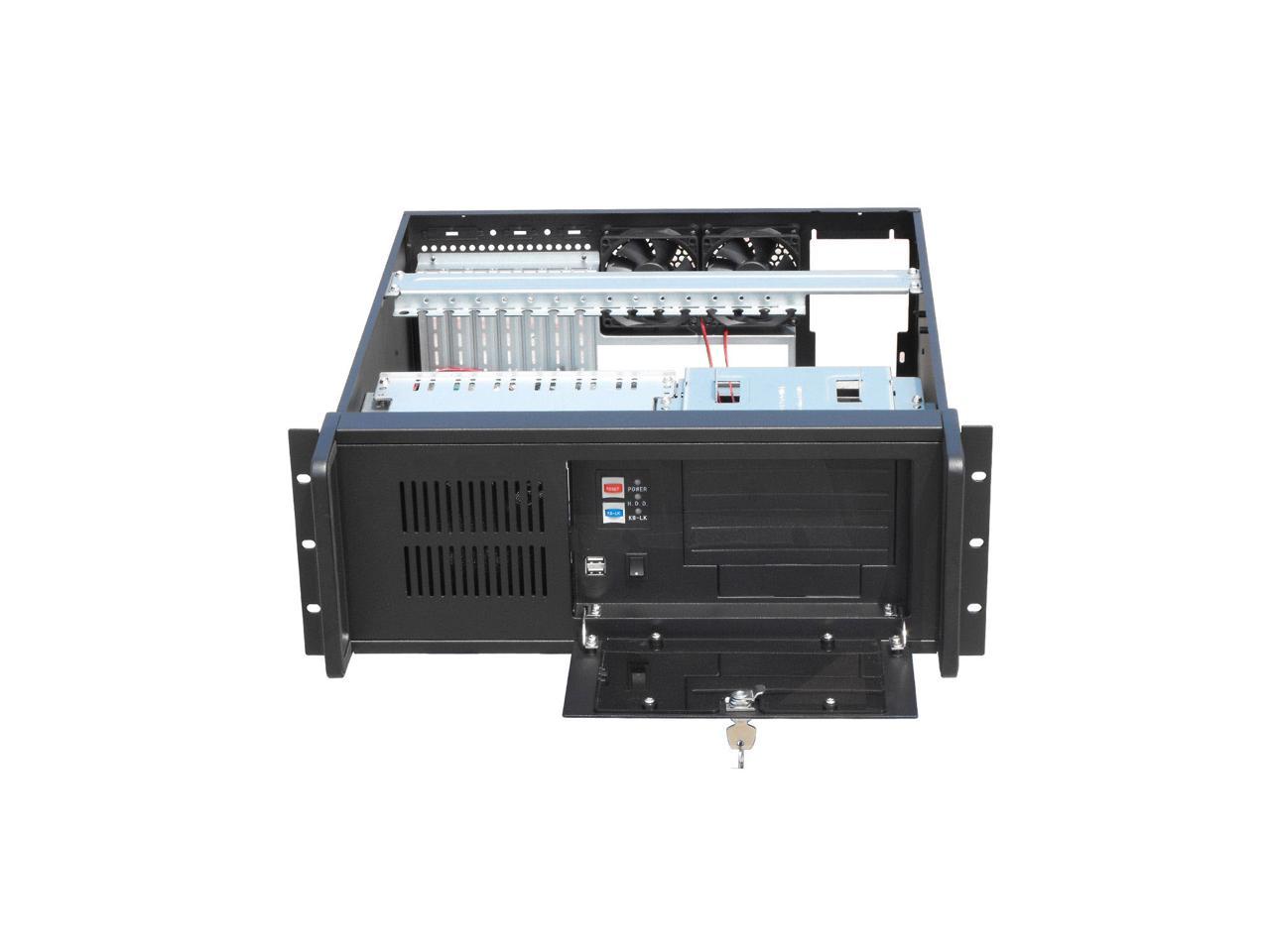 4U Industrial Control Chassis / Standard Rack-Mounted Industrial Chassis / 2 5.25-Inch Optical Drive Bays / 7 Pci / Pcie Full-Height Expansion Slots