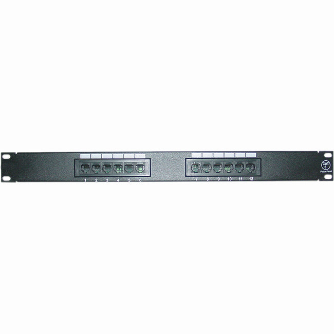 4Xem 12 Port Cat6 Rackmount Patch Panel