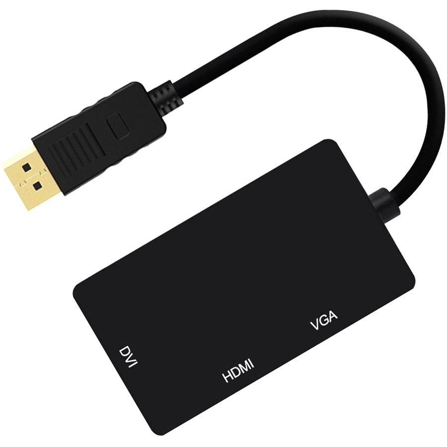 4XEM 3 In 1 DisplayPort to HDMI DVI VGA Adapter 4XDPHDMIDVIVGA