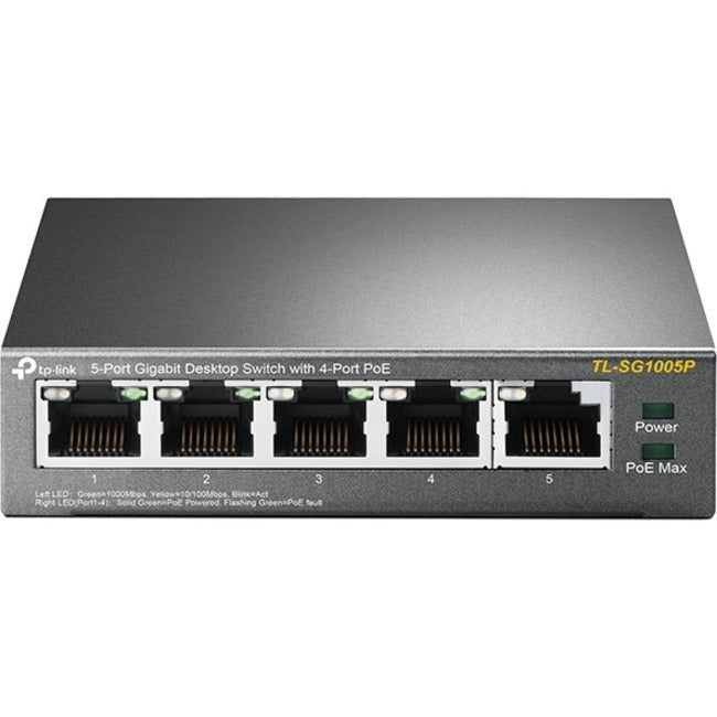 5-Port Gigabit Desktop Switch with PoE - Network Infrastructure Solution | TL-SG1005P