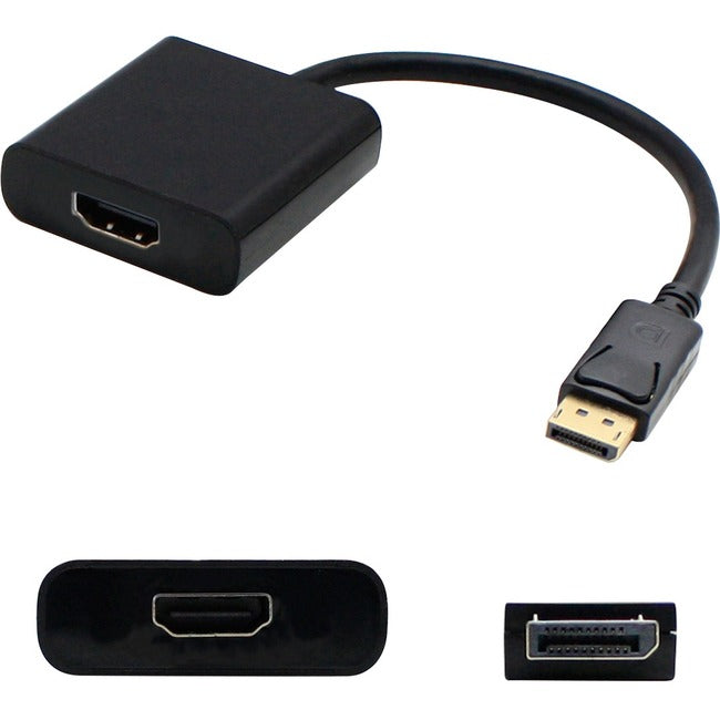 5Pk Displayport 1.2 Male To Hdmi 1.3 Female Black Active Adapters Which Comes With Audio For Resolution Up To 2560X1600 (Wqxga)