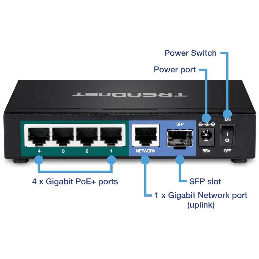 6-Port Gigabit PoE+ Switch TPE-TG611