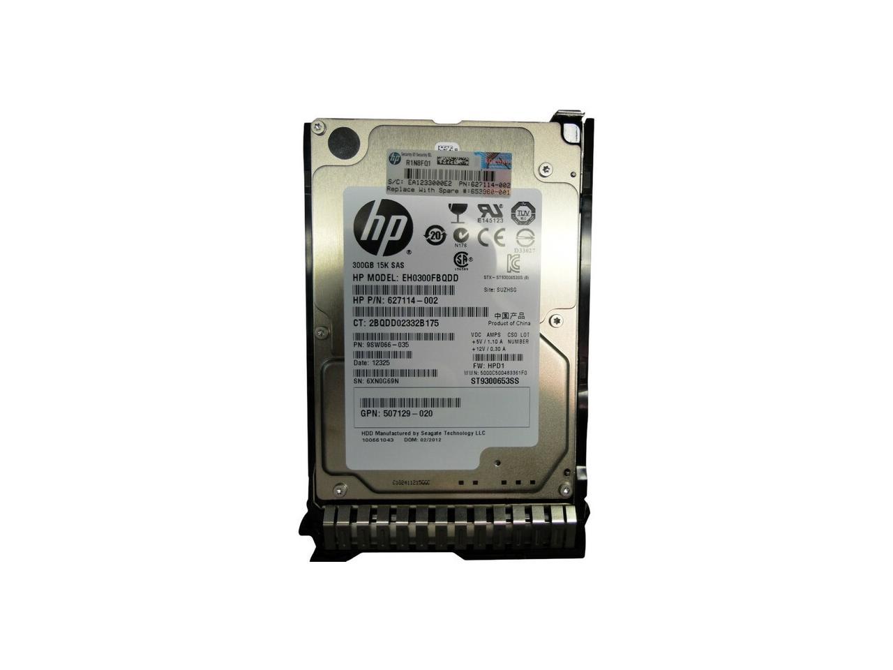 653960-001 Hp 300Gb 15K 6Gb/S Sff Sas Sc Hdd