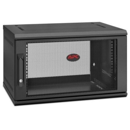 6U Wall Mount Rack Enclosure - Network Switch Edge Computing Cabinet | APC NetShelter AR106SH4