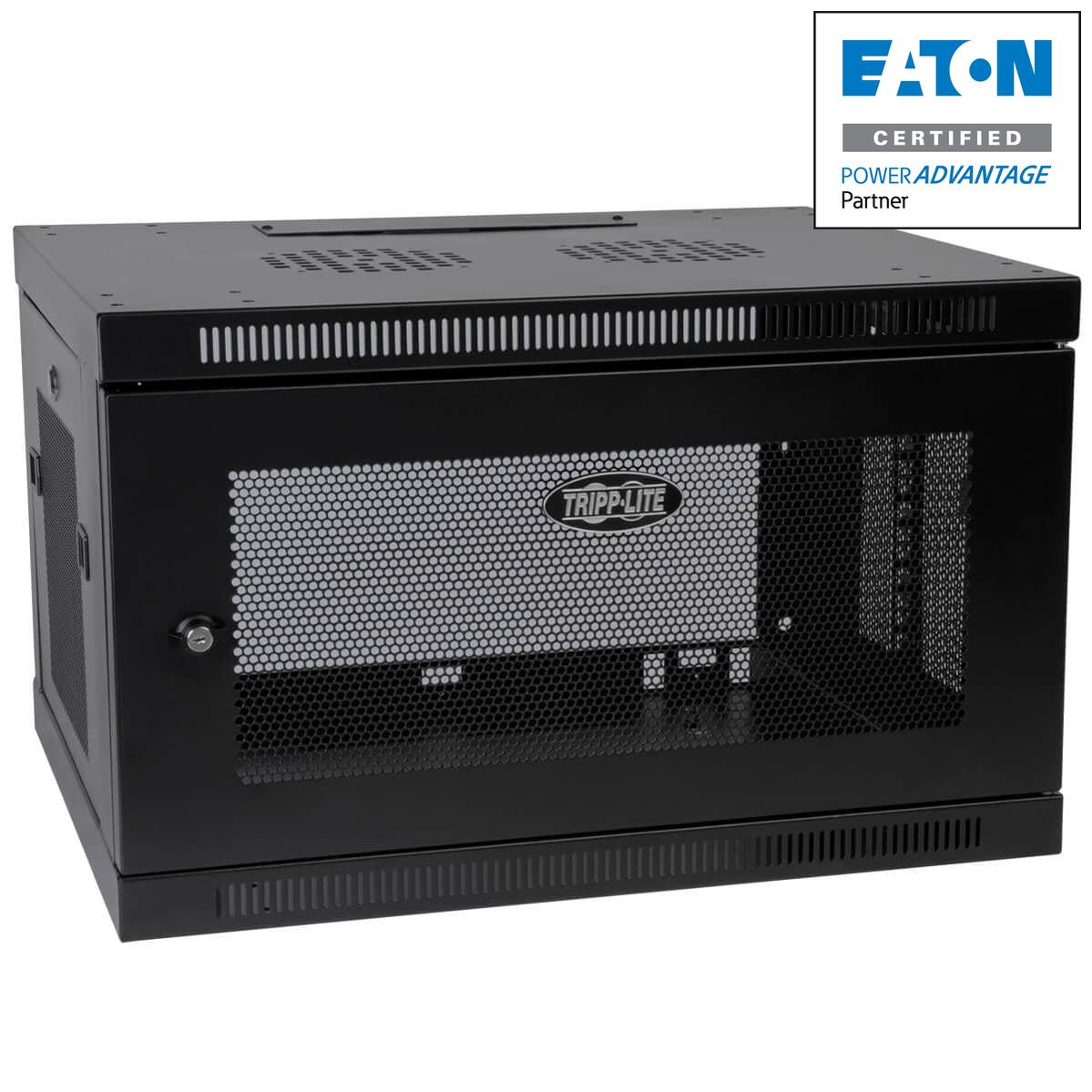 6U Wall Mount Rack Enclosure - SmartRack Switch-Depth-Plus Cabinet | Tripp Lite SRW6UDP