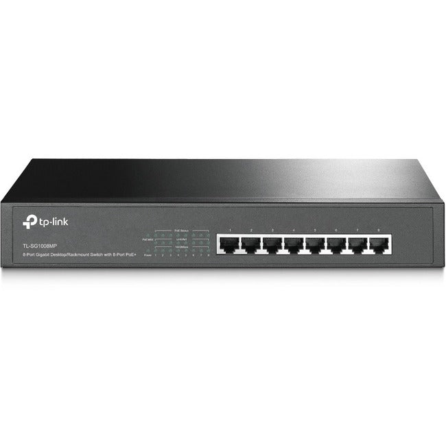 8-Port Gigabit Desktop/Rackmount Switch with 8-Port PoE+ - TP-Link TL-SG1008MP