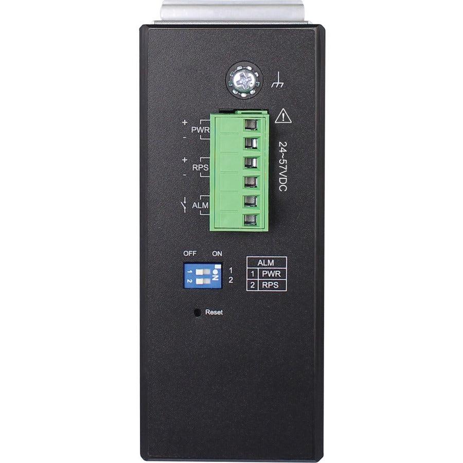 8-Port Managed Industrial Ethernet Switch PoE+ DIN Mount - Rugged Network Solution | TeCiSoft NGI-M08POE8-L2