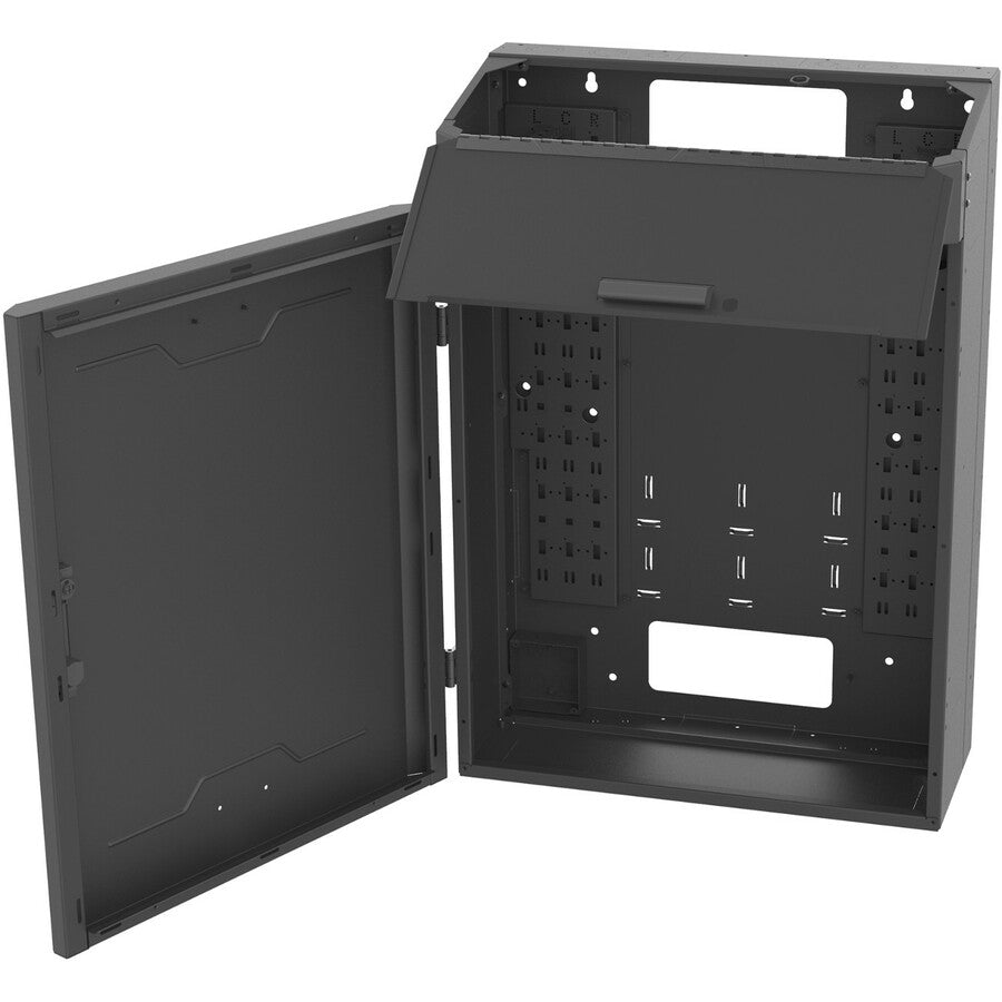 8RU Vertical Wall Mount Server Cabinet - UL 2416 PCI Compliant Legrand VWMSD-8RU-36-B