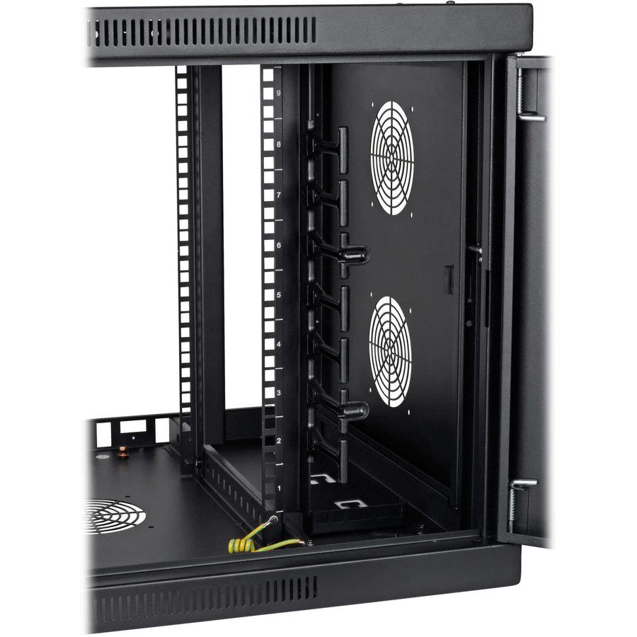 9U Wall Mount Rack Enclosure - Network Equipment Storage Cabinet | Tripp Lite SRW9UDPGVRT