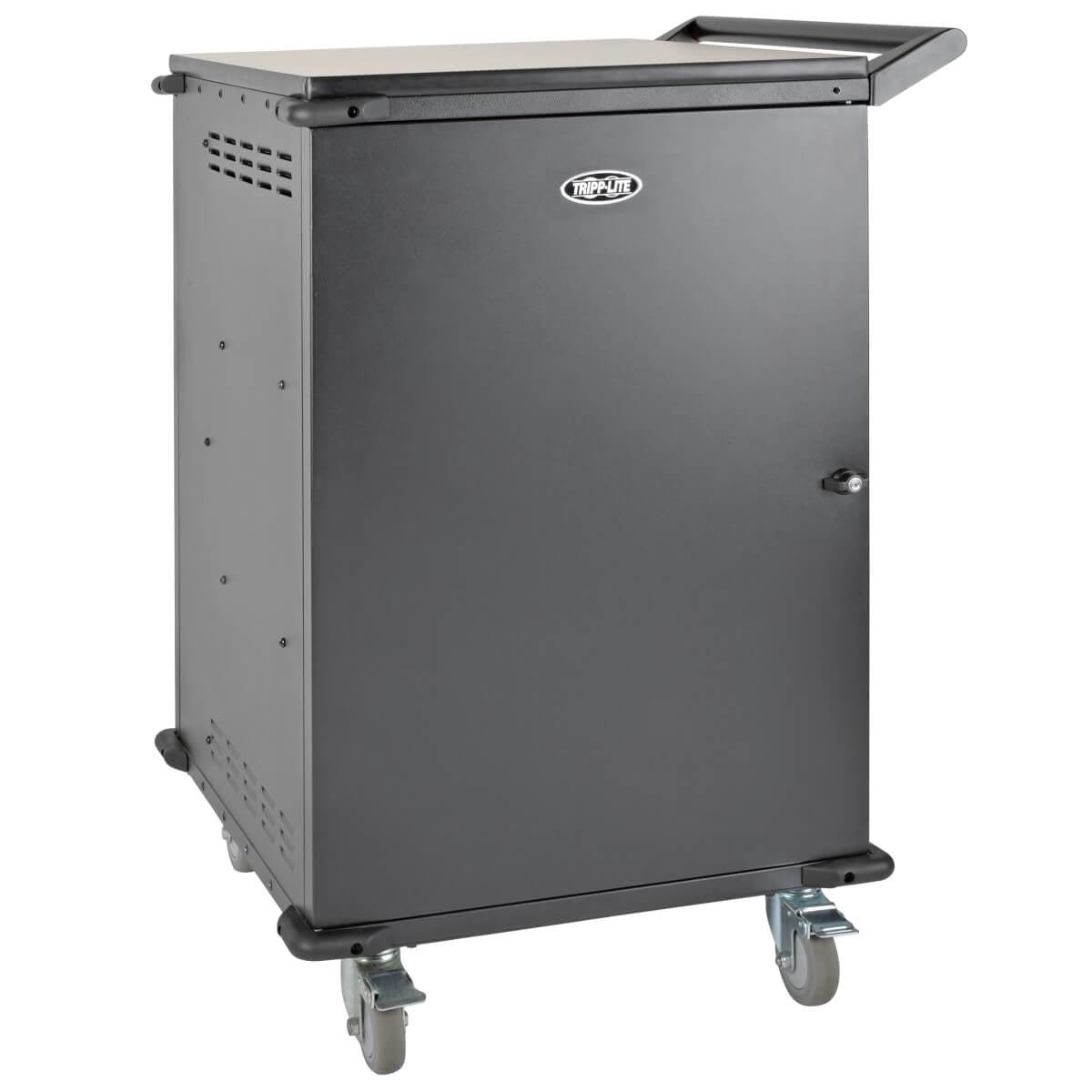 AC Charging Cart 48-Device Mobile Storage - School Chromebook Laptop Tablet Solutions | TecISoft CSC48AC