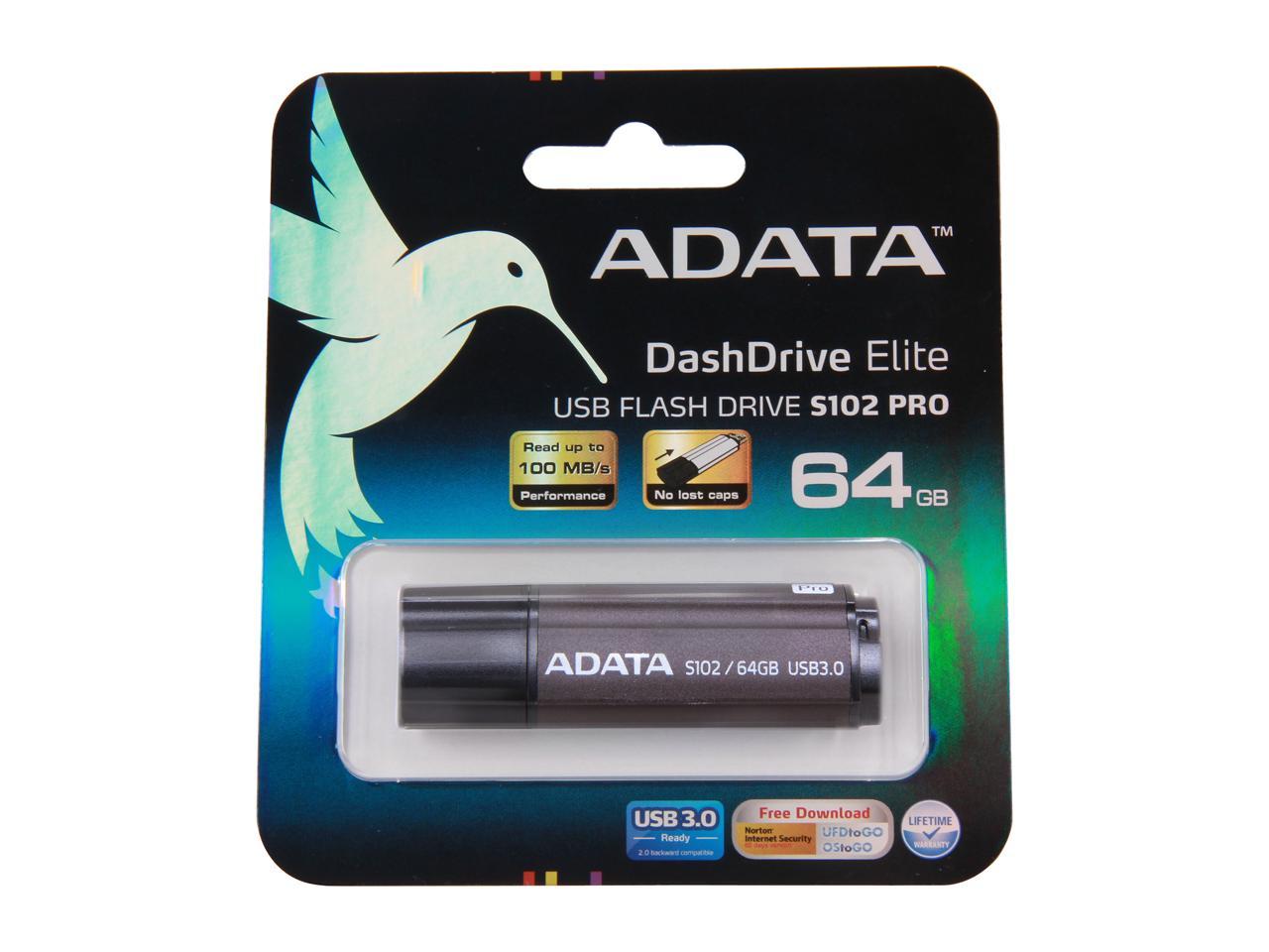 Adata 128Gb S102 Pro Advanced Usb 3.0 Flash Drive, Speed Up To 100Mb/S (As102P-128G-Rgy)