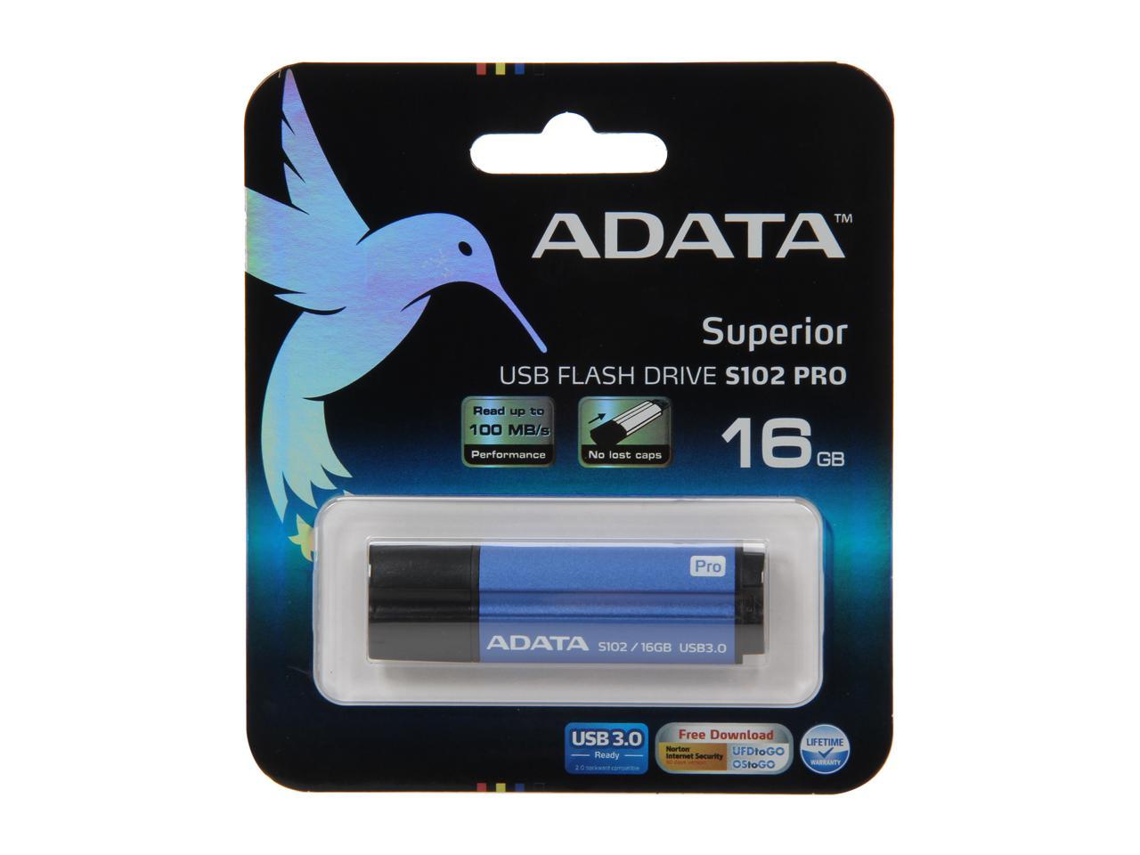 Adata 128Gb S102 Pro Advanced Usb 3.0 Flash Drive, Speed Up To 100Mb/S (As102P-128G-Rgy)