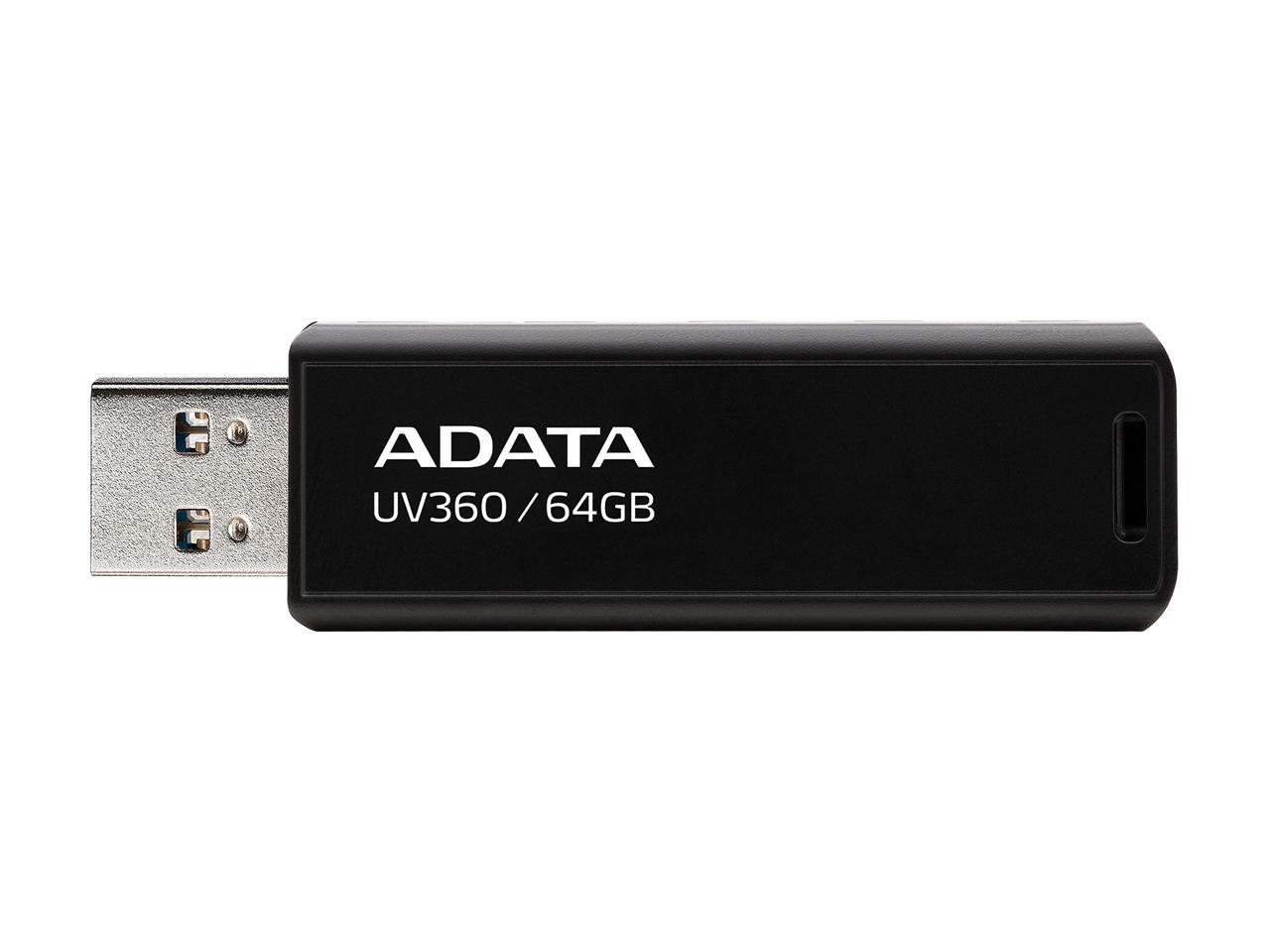 Adata 64Gb Uv360 Usb 3.2 Gen 1 Flash Drive (Auv360-64G-Rbk)
