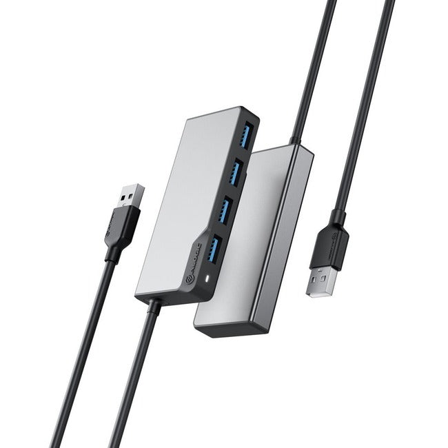 Alogic Usb-A Fusion Swift 4-In-1 Hub -Space Grey