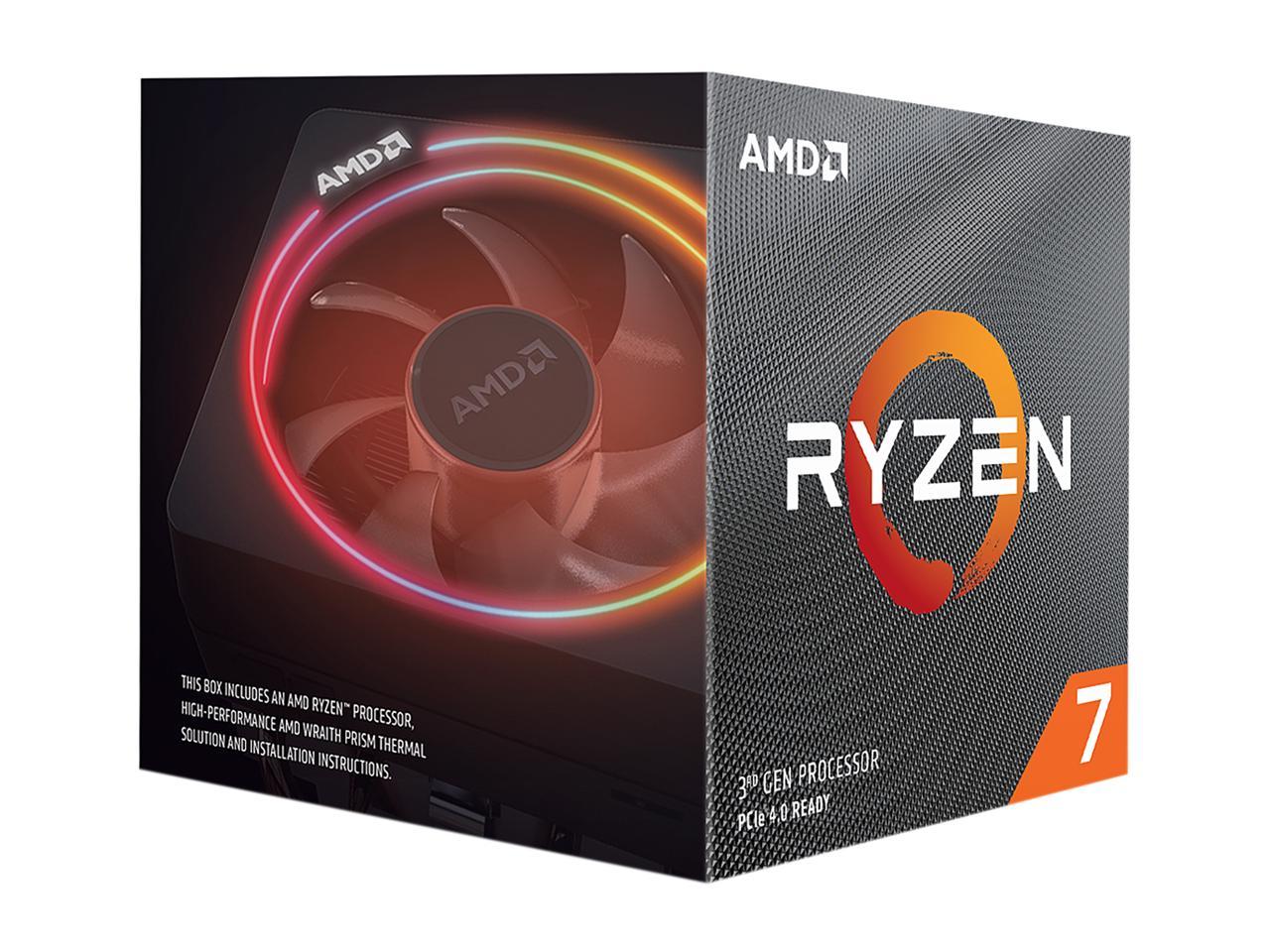 Amd 100-100000071Box Ryzen 7 3700X Desktop Processors/ Eight Core/ 3.6Ghz/ Pcie 4.0/ Retail