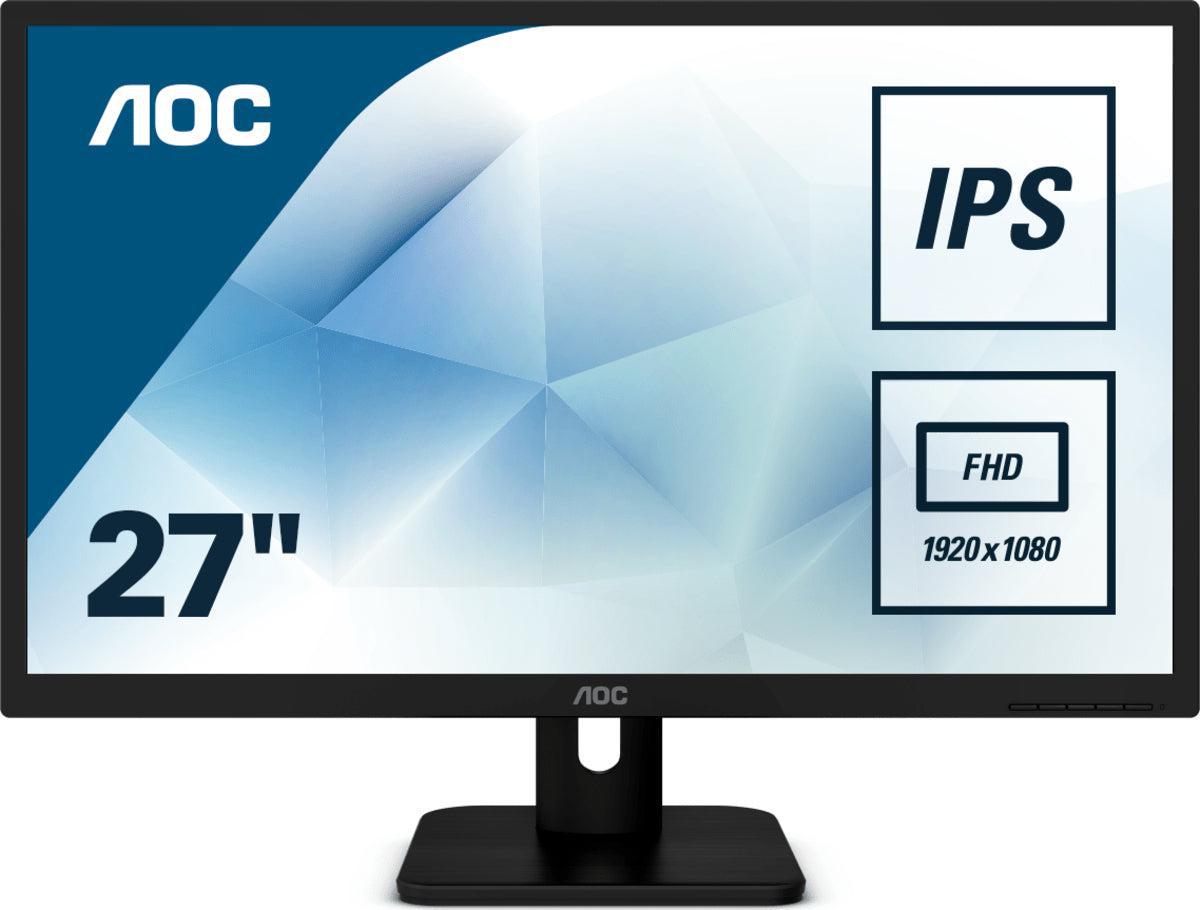 Aoc E1 27E1H Led Display 68.6 Cm (27") 1920 X 1080 Pixels Full Hd Black
