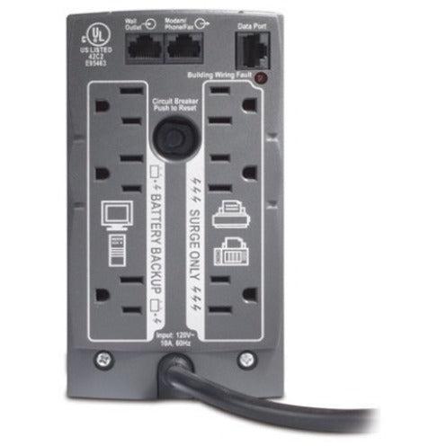 APC Back-UPS 500VA Battery Backup - Uninterruptible Power Supply | TechSoft BK500BLK