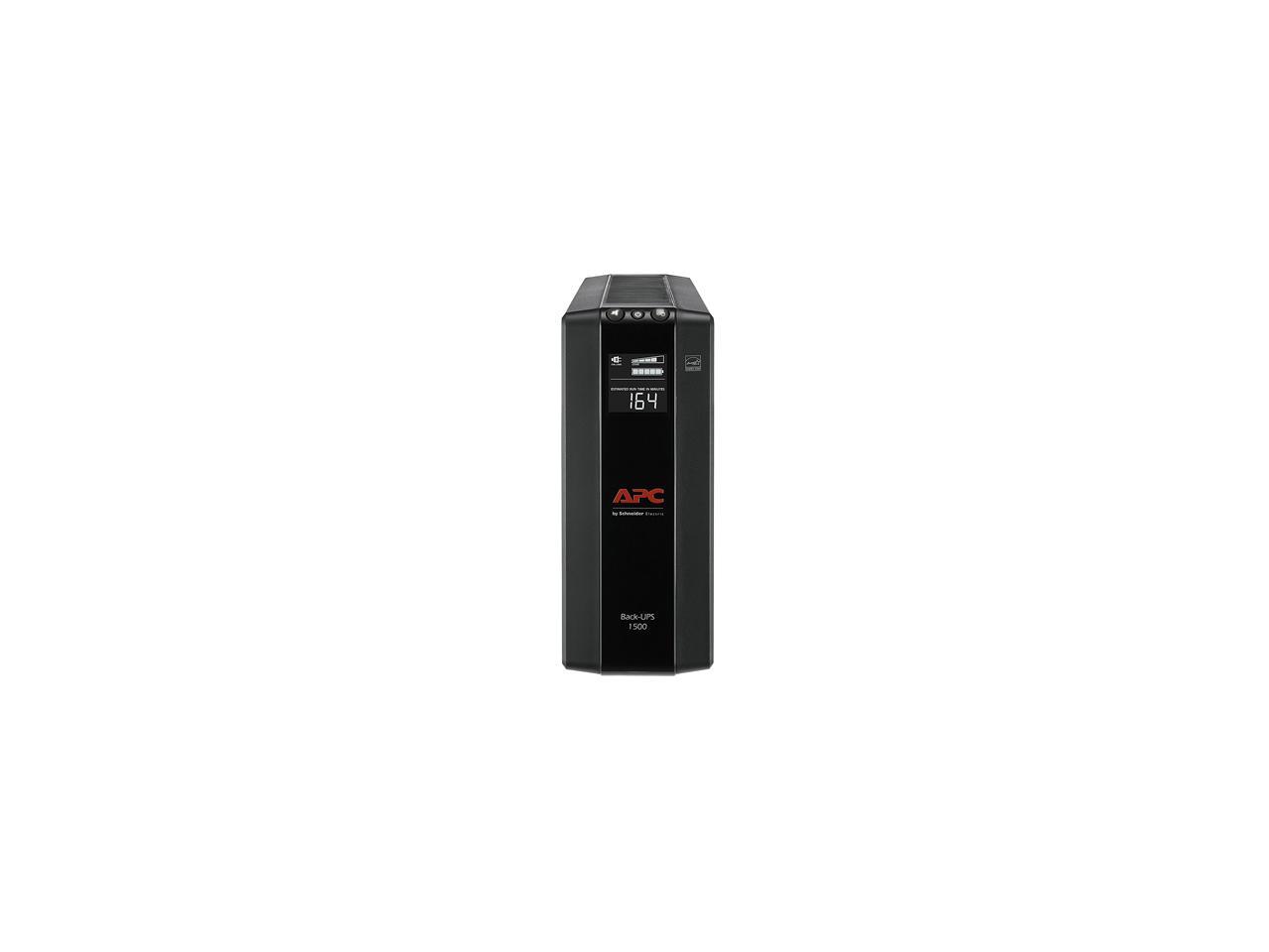 APC Back-UPS Pro 1500VA Tower UPS - Battery Backup with AVR LCD Display | TecISoft BX1500M