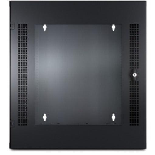 APC NetShelter 13U Wallmount Rack Cabinet Glass Door Double Hinged Server Depth AR100