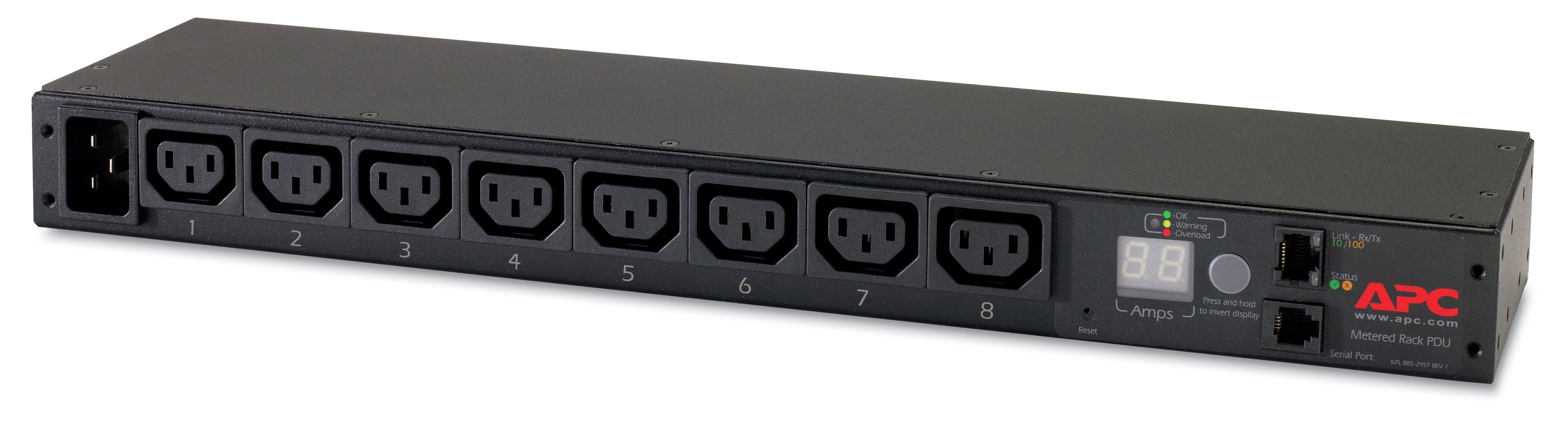 APC Rack PDU Metered 1U 16A NetShelter - AP7821B Power Distribution Unit | TecisoftPlus