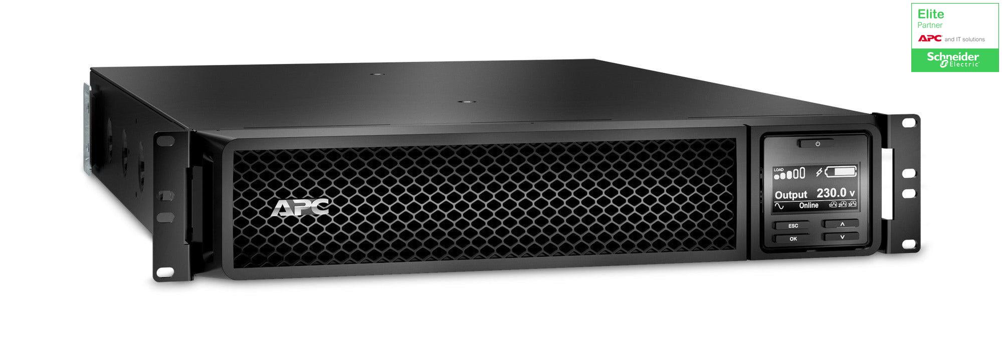 APC Smart-UPS On-Line, 3kVA, Rackmount 2U, 208V/230V SRT3000RMXLW-IEC
