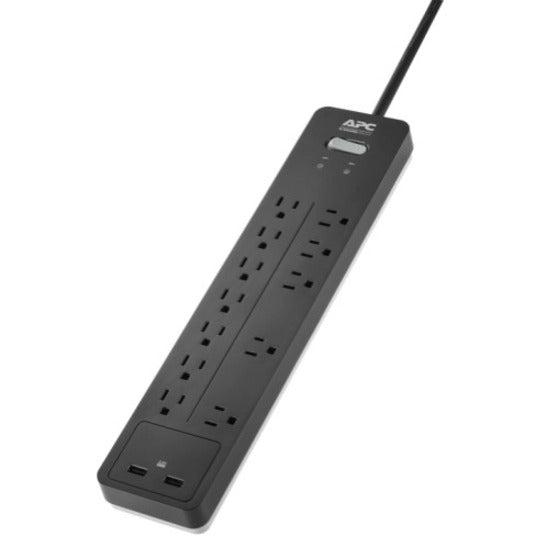 APC SurgeArrest - 12-Outlet Surge Protector with USB Charging | Tecisoft PH12U2