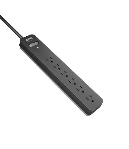 APC SurgeArrest - 6-Outlet Surge Protector 25ft Cord | Tecisoft PE625
