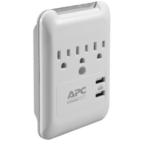 APC by Schneider Electric SurgeArrest Essential 3-Outlet Surge Suppressor/Protector PE3WU3