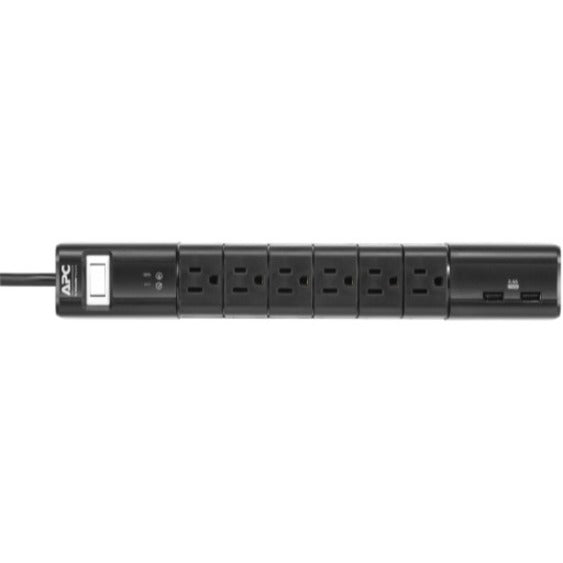APC by Schneider Electric SurgeArrest Essential 6-Outlet Surge Suppressor/Protector PE6RU3