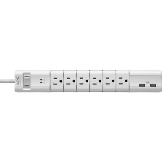 APC by Schneider Electric SurgeArrest Essential 6-Outlet Surge Suppressor/Protector PE6RU3W