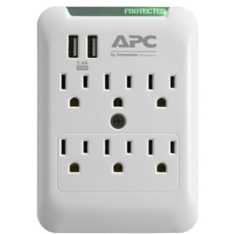 APC by Schneider Electric SurgeArrest Essential 6-Outlet Surge Suppressor/Protector PE6WU2