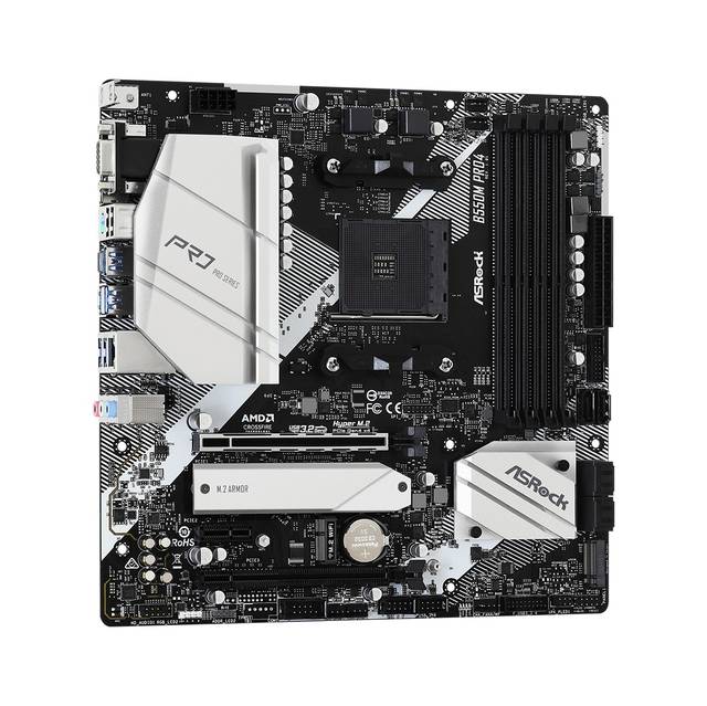 Asrock B550M Pro4 Socket Am4/ Amd B550/ Ddr4/ Quad Crossfirex/ Sata3&Usb3.2/ M.2/ Micro Atx Motherboard