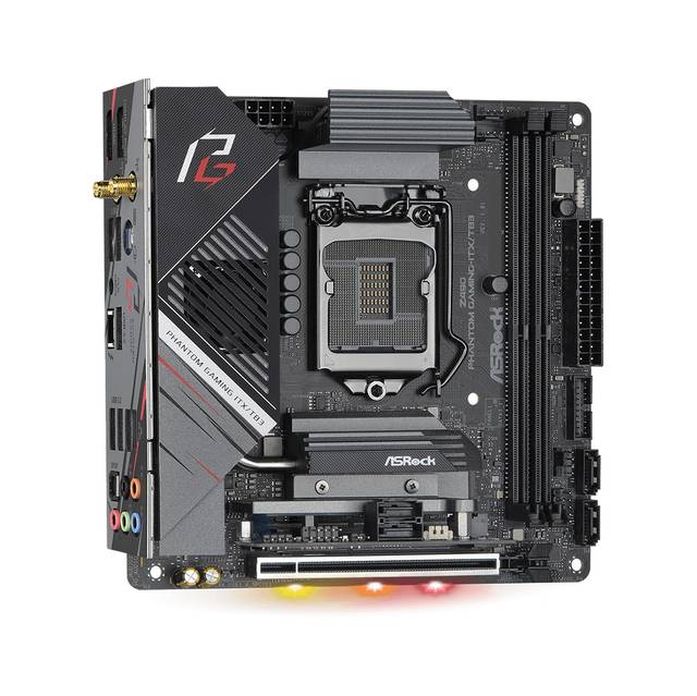 Asrock Z490 Phantom Gaming-Itx/Tb3 Socket Lga1200/ Intel Z490/ Ddr4/ Sata3&Usb3.2/ M.2/ Wifi/ Mini-Itx Motherboard