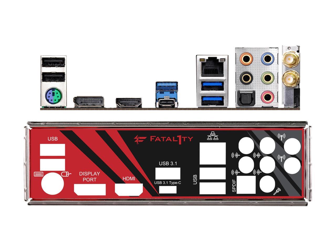 Asrock Fatal1Ty B450 Gaming-Itx/Ac Am4 Amd Promontory B450 Sata 6Gb/S Mini Itx Amd Motherboard