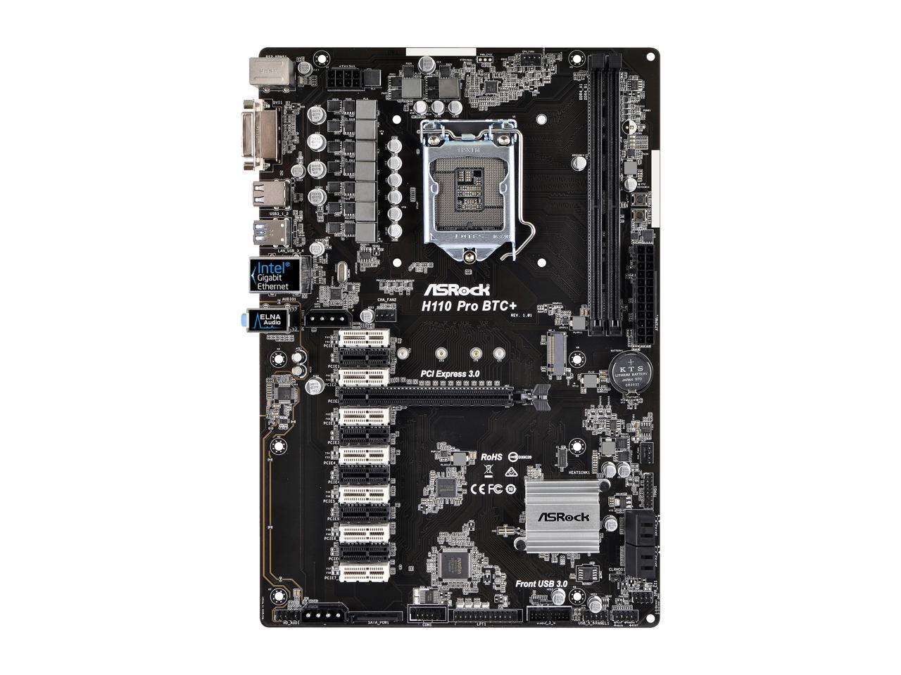 Asrock H110 Pro Btc+ Lga 1151 Intel H110 Sata 6Gb/S Atx